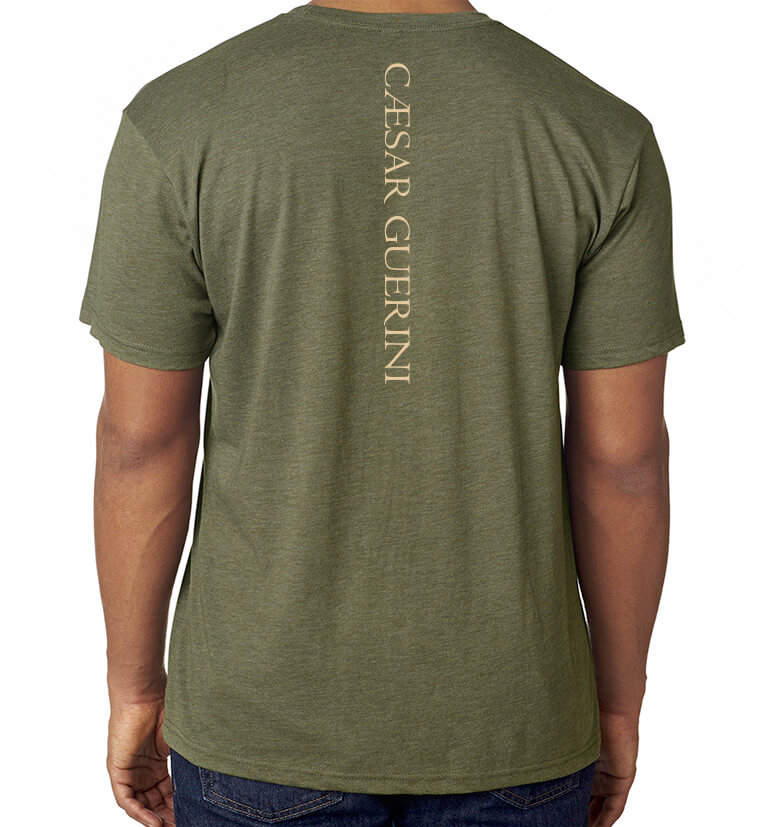 Cg X Mark Triblend T Shirt Military Green Caesar Guerini Usa