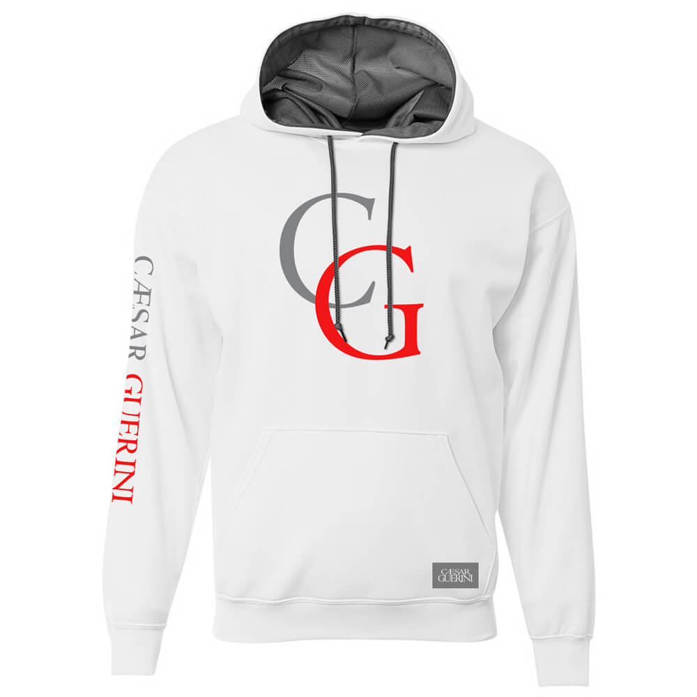 CG Performance Hoodie (White) - Caesar Guerini USA